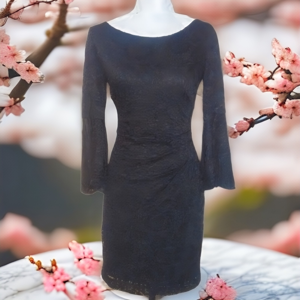 Chic Black Long Sleeve Dress